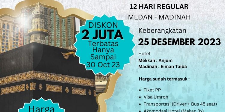 Paket Umroh 12 Hari Regular Desember 2023