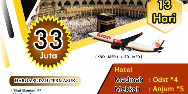 Paket Umroh Medan Murah 18 April 2024